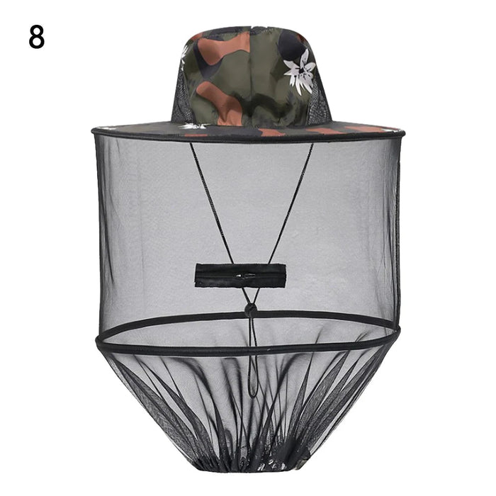 Opvouwbare unisex muggenhoed – Visserspet met verborgen net voor insectenbescherming & zonwering - Bivakshop