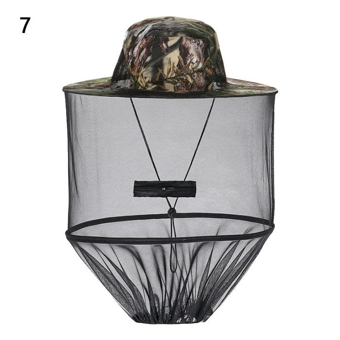 Opvouwbare unisex muggenhoed – Visserspet met verborgen net voor insectenbescherming & zonwering - Bivakshop