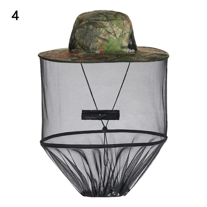 Opvouwbare unisex muggenhoed – Visserspet met verborgen net voor insectenbescherming & zonwering - Bivakshop