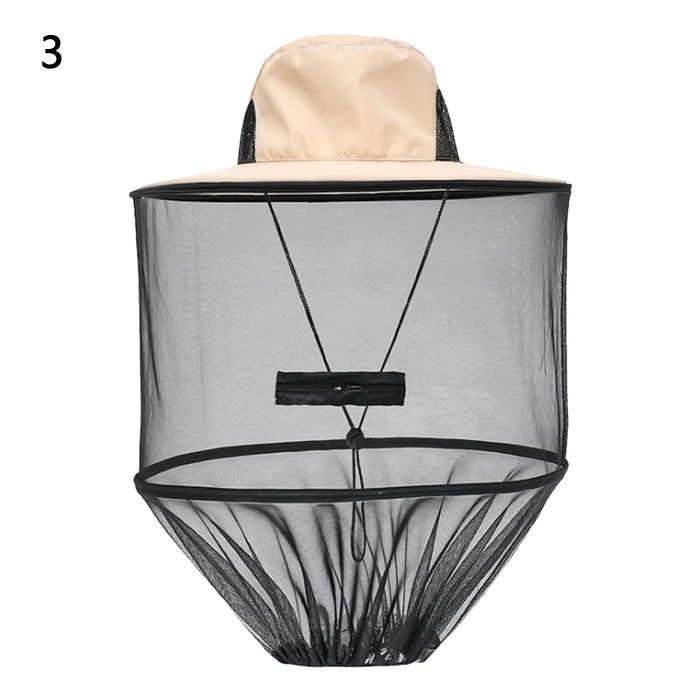 Opvouwbare unisex muggenhoed – Visserspet met verborgen net voor insectenbescherming & zonwering - Bivakshop