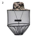 Opvouwbare unisex muggenhoed – Visserspet met verborgen net voor insectenbescherming & zonwering - Bivakshop