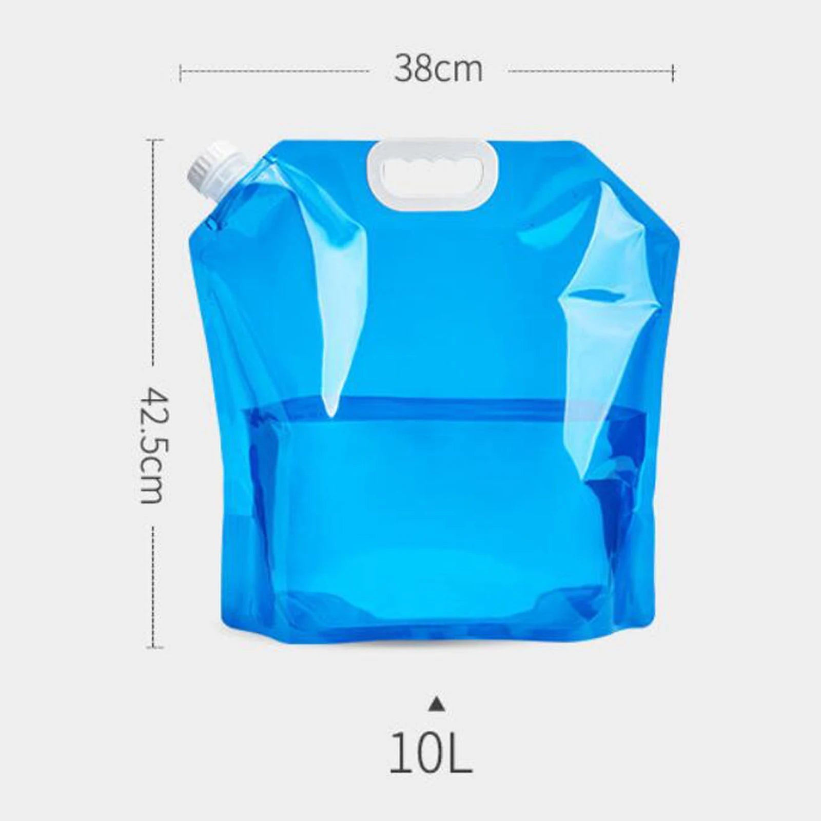 Opvouwbare wateropslagzak 7,5L - Jerrycan - Handige draaikraan & groot vulmondstuk - Bivakshop