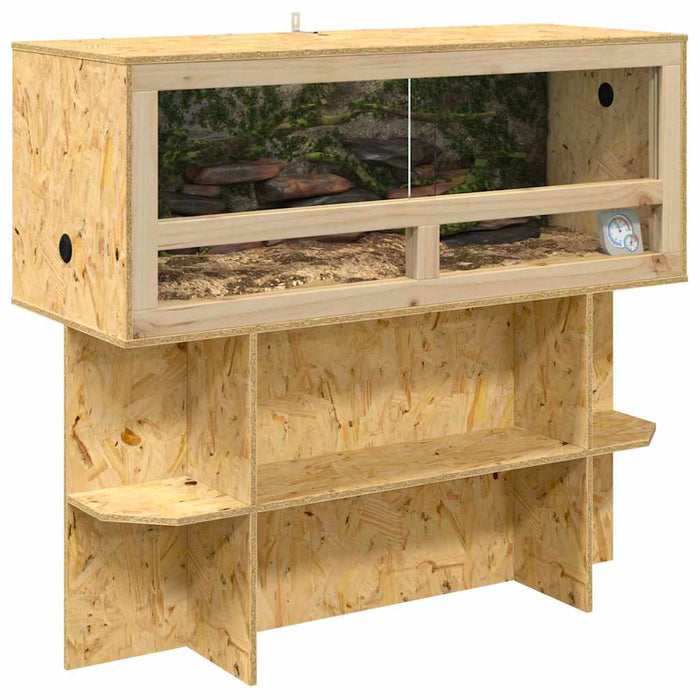 OSB Terrarium Set incl. Basis – Bruin – 100 x 40 x 90 cm - Bivakshop