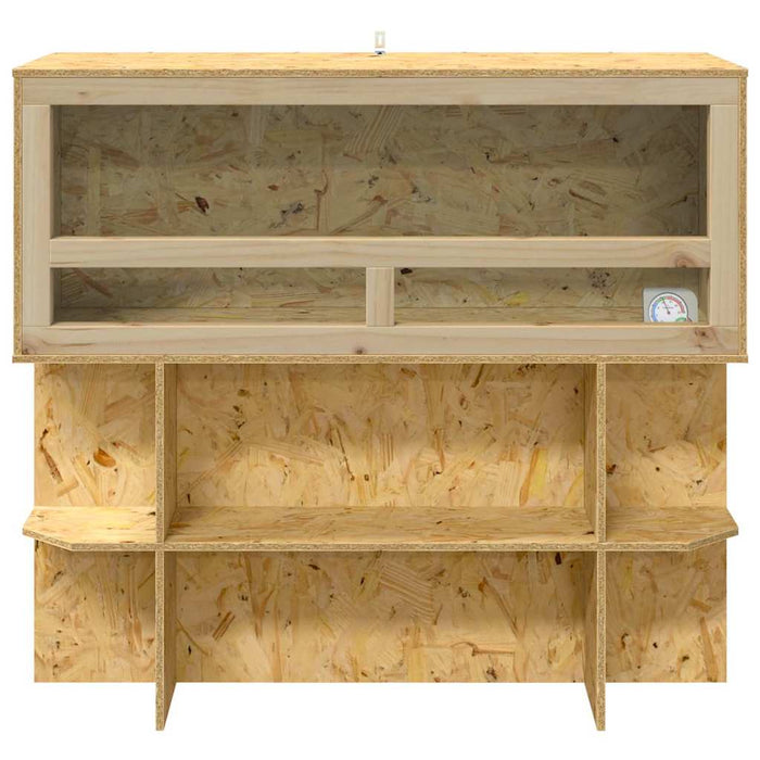 OSB Terrarium Set incl. Basis – Bruin – 100 x 40 x 90 cm - Bivakshop