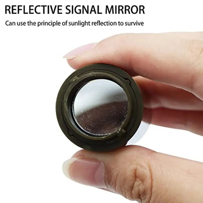 Outdoor 7 - in - 1 Survival Fluit – Multifunctionele Noodhulp Tool – Met LED - licht, Kompas & Thermometer - Bivakshop