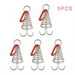Outdoor Camping Octopus Rope Buckle Camping Deck Nail Stainless Steel Fixed Tent Rope Buckle Wooden Hook Spring Wind Rope - Bivakshop