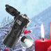 Outdoor heldere zaklamp met elektrische USB - aansteker - Winddichte dual - arc plasma overlevingsaansteker - Bivakshop