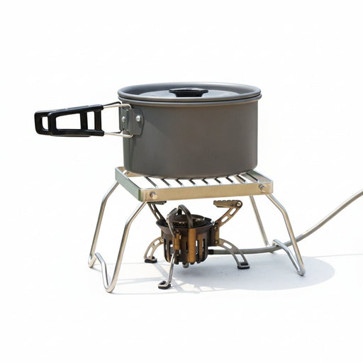 Outdoor roestvrijstalen kookrek – Opvouwbaar – Voor camping & barbecue - Bivakshop