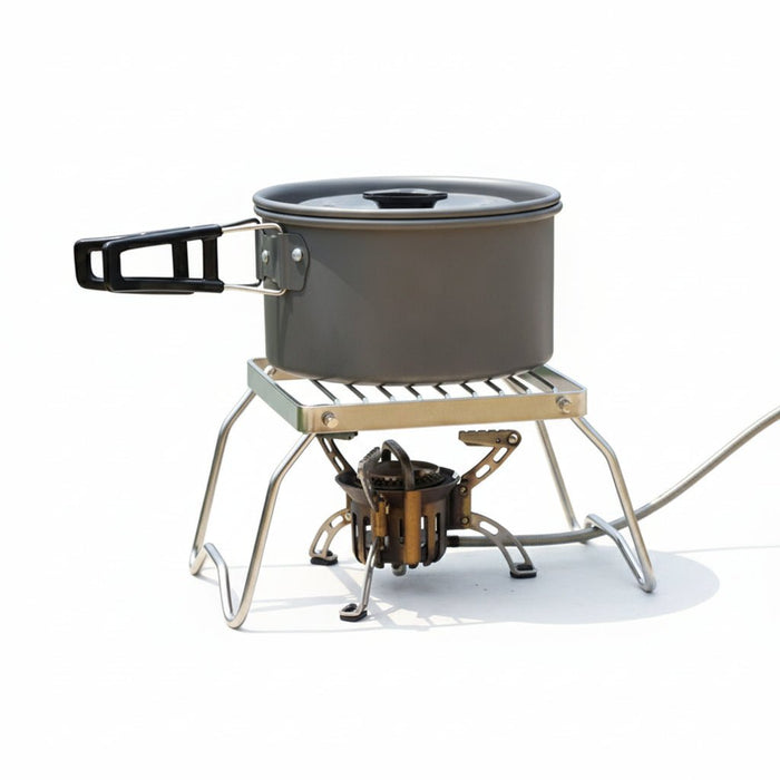Outdoor roestvrijstalen kookrek – Opvouwbaar – Voor camping & barbecue - Bivakshop