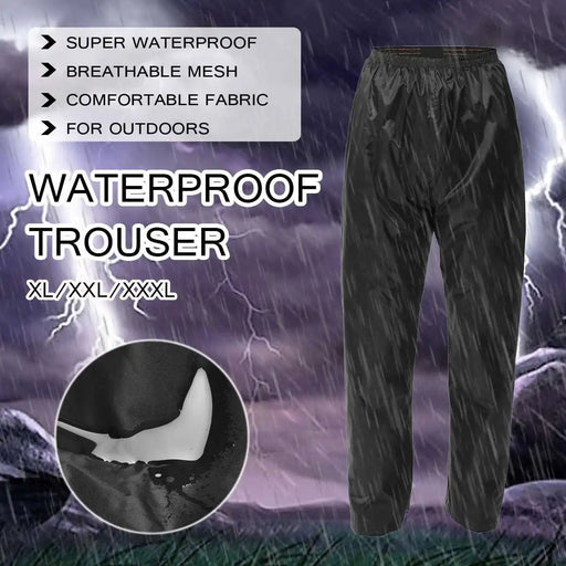 Outdoor Waterproof Trousers Comfortable Soft Breathable Hard Wearing Rain Trouser For Men Women Riding Bike Motorcycle Camping - Bivakshop