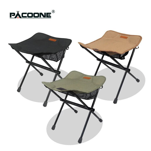 PACOONE outdoor draagbare opvouwbare kruk - lichtgewicht kampeerstoel vanaluminiumlegering - Bivakshop