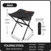 PACOONE outdoor draagbare opvouwbare kruk - lichtgewicht kampeerstoel vanaluminiumlegering - Bivakshop