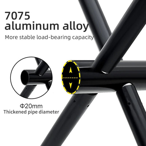 PACOONE outdoor draagbare opvouwbare kruk - lichtgewicht kampeerstoel vanaluminiumlegering - Bivakshop