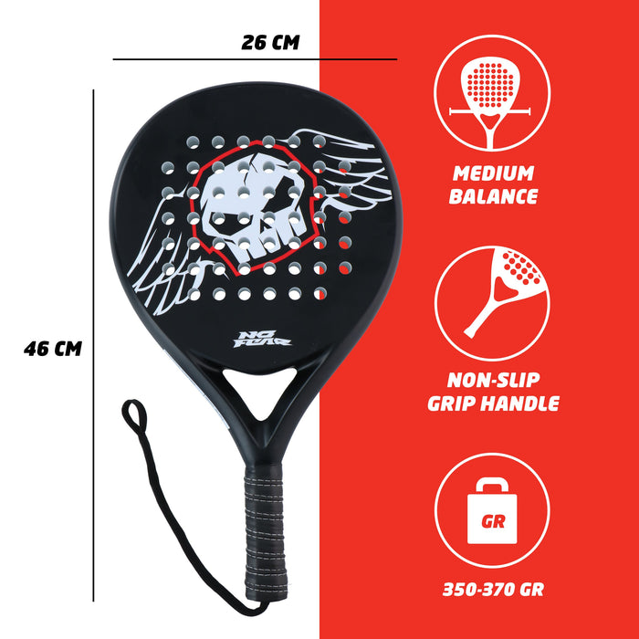 Padel Racket – 47×25×3,6 cm – GRP – Licht & Wendbaar - Bivakshop