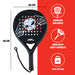 Padel Racket – 47×25×3,6 cm – GRP – Licht & Wendbaar - Bivakshop