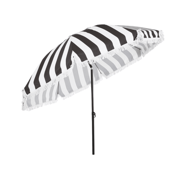 Parasol Osborn Zwart – H238 x Ø220 cm – Weerbestendig & Kantelbaar - Bivakshop