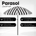 Parasol Osborn Zwart – H238 x Ø220 cm – Weerbestendig & Kantelbaar - Bivakshop