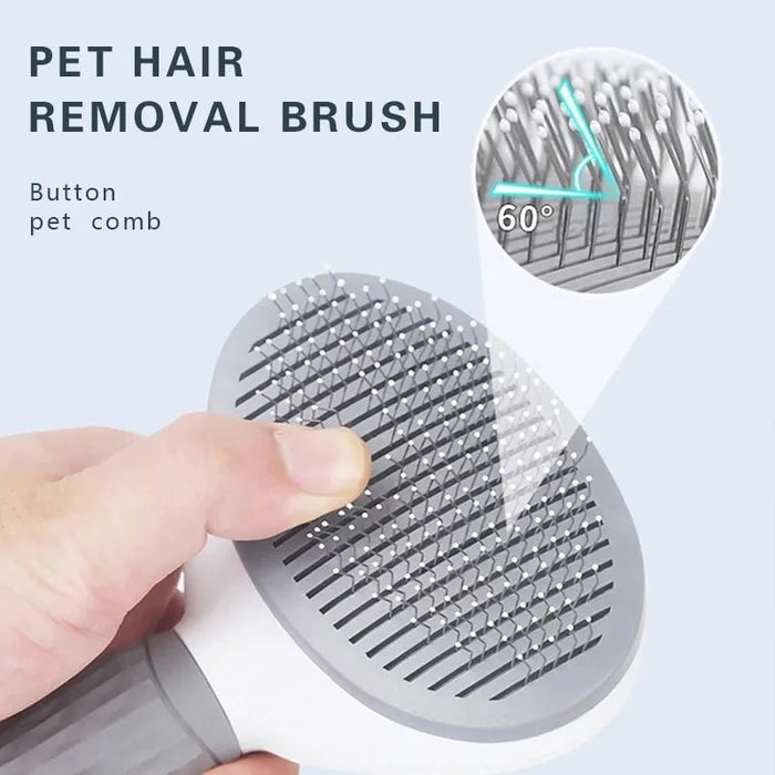 Pet Comb Stainless Steel Needle Comb Dog And Cat Hair Removal Floating Hair Cleaning Beauty Skin Care Pet Dog Cleaning Brush - Bivakshop
