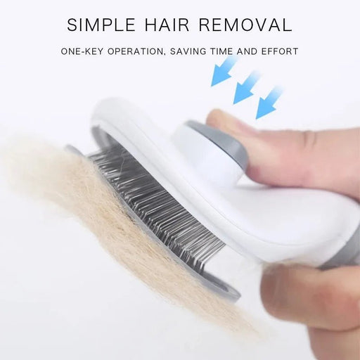 Pet Comb Stainless Steel Needle Comb Dog And Cat Hair Removal Floating Hair Cleaning Beauty Skin Care Pet Dog Cleaning Brush - Bivakshop