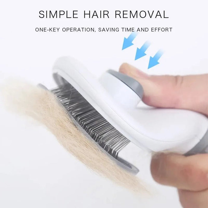 Pet Comb Stainless Steel Needle Comb Dog And Cat Hair Removal Floating Hair Cleaning Beauty Skin Care Pet Dog Cleaning Brush - Bivakshop
