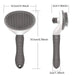 Pet Comb Stainless Steel Needle Comb Dog And Cat Hair Removal Floating Hair Cleaning Beauty Skin Care Pet Dog Cleaning Brush - Bivakshop
