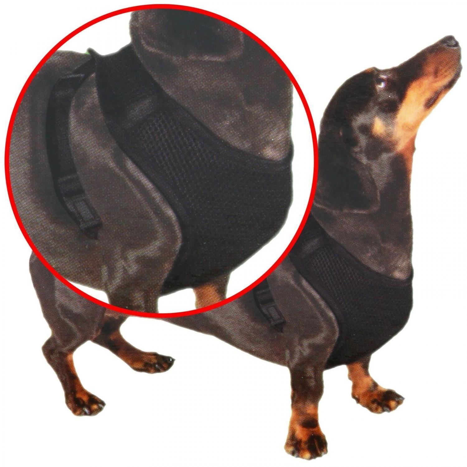 Pet Treatment ED-19000 - Comfortabel vest hondentuigje maat M - Zwart polyester - Bivakshop