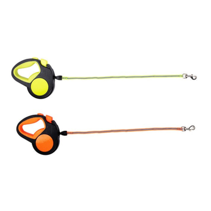 Pet Treatment ED-41678 - Uitrolbare hondenriem - 5M oranje voor ultiem gemak en zichtbaarheid - Bivakshop
