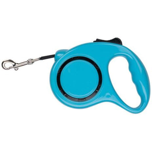 Pet Treatment ED-42835 - Uitrolbare hondenriem - 3M blauw voor gemak en tijdens wandelingen - Bivakshop