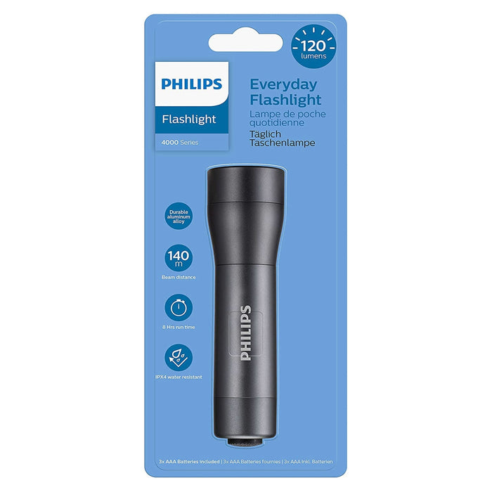 Philips – LED zaklamp 120 Lumen – Aluminium – IPX4 - Bivakshop