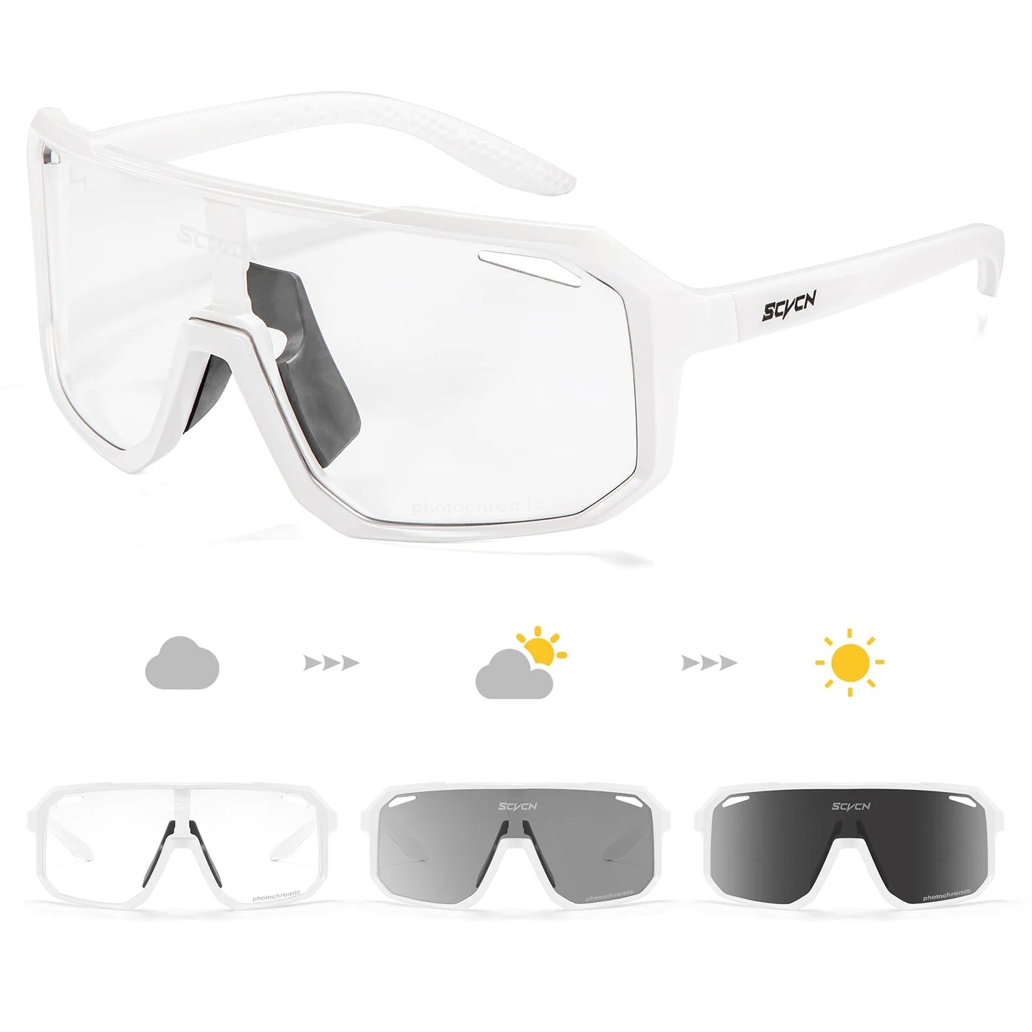 Photochromische visbril met UV400 - bescherming – Fiets en outdoor zonnebril voor mannen en vrouwen - Bivakshop