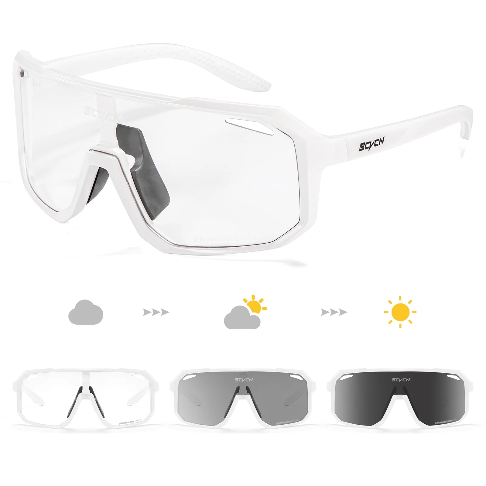 Photochromische visbril met UV400 - bescherming – Fiets en outdoor zonnebril voor mannen en vrouwen - Bivakshop