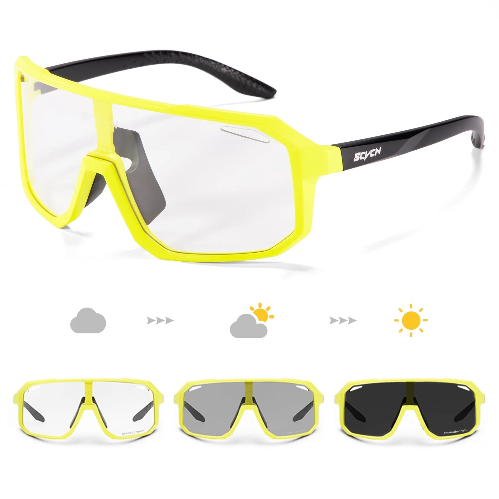 Photochromische visbril met UV400 - bescherming – Fiets en outdoor zonnebril voor mannen en vrouwen - Bivakshop