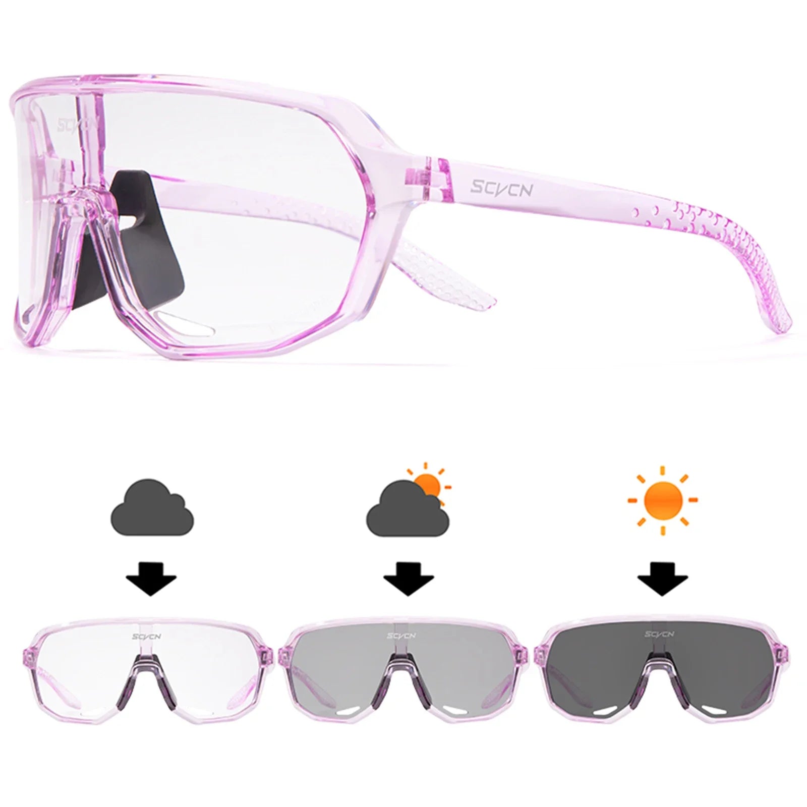 Photochromische visbril met UV400 - bescherming – Fiets en outdoor zonnebril voor mannen en vrouwen - Bivakshop