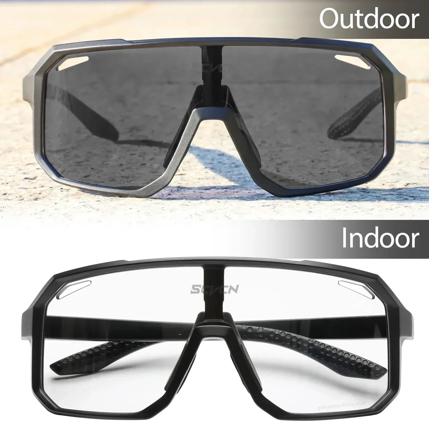 Photochromische visbril met UV400 - bescherming – Fiets en outdoor zonnebril voor mannen en vrouwen - Bivakshop