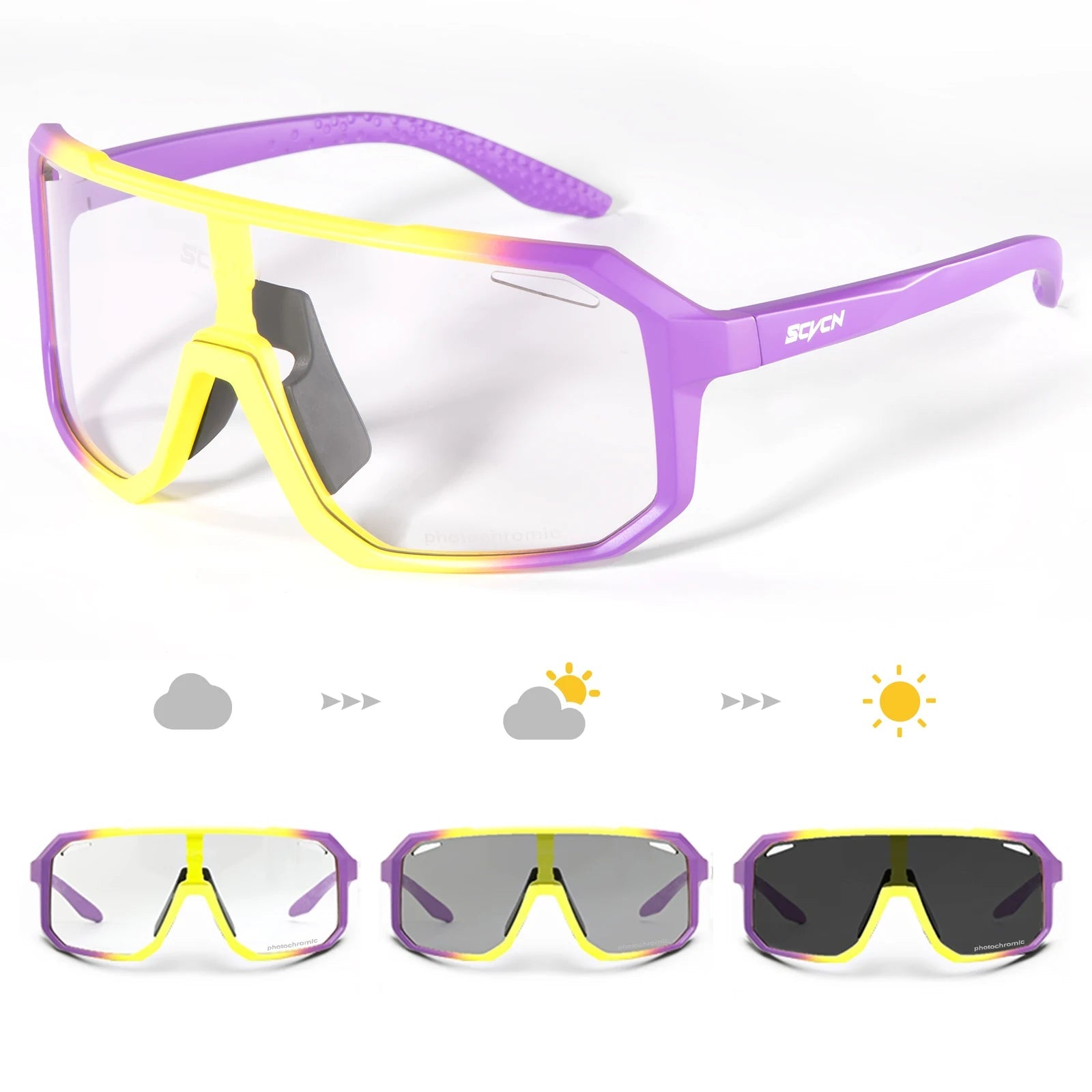 Photochromische visbril met UV400 - bescherming – Fiets en outdoor zonnebril voor mannen en vrouwen - Bivakshop