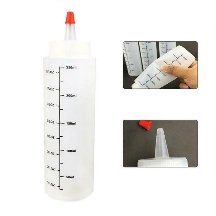 Plastic knijpfles met naaldneus - Lekvrij en eco - vriendelijk - Ideaal voor keuken en saladedressing - Bivakshop