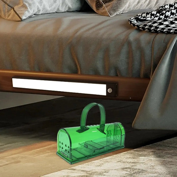 Plastic muizenval met hendel – 2 stuks hooggevoelige pedaalval voor slaapkamer & keuken - Bivakshop