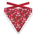 Plenty Gifts - Kerst Bandana Hond – Ho Ho Ho Print – Met Pluche Rand (3 Maten) - Bivakshop