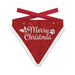 Plenty Gifts - Kerst Bandana hond ‘Merry Christmas’ Glitter – Rood (Glinsterend) - Bivakshop