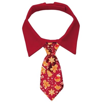 Plenty Gifts - Kerst Stropdas ‘Kerst Koekjes’ – Rood (Halsomvang 50–58 cm) - Bivakshop