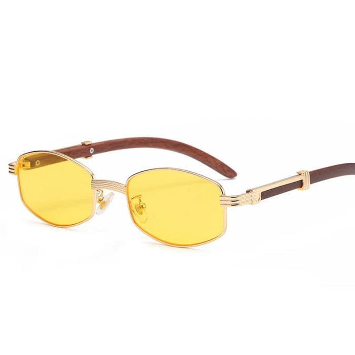 Polygon sunglasses - 2024 houten frames uv400 zonnebril - Voor vrouwen en mannen - Bivakshop