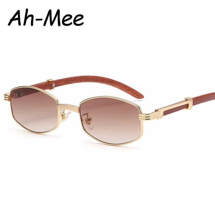 Polygon sunglasses - 2024 houten frames uv400 zonnebril - Voor vrouwen en mannen - Bivakshop