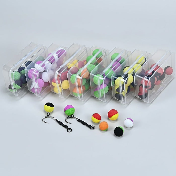 Pop - Up Hookbaits Kit (14 Stuks) – Multi - Size Foam voor Rig Presentation - Bivakshop