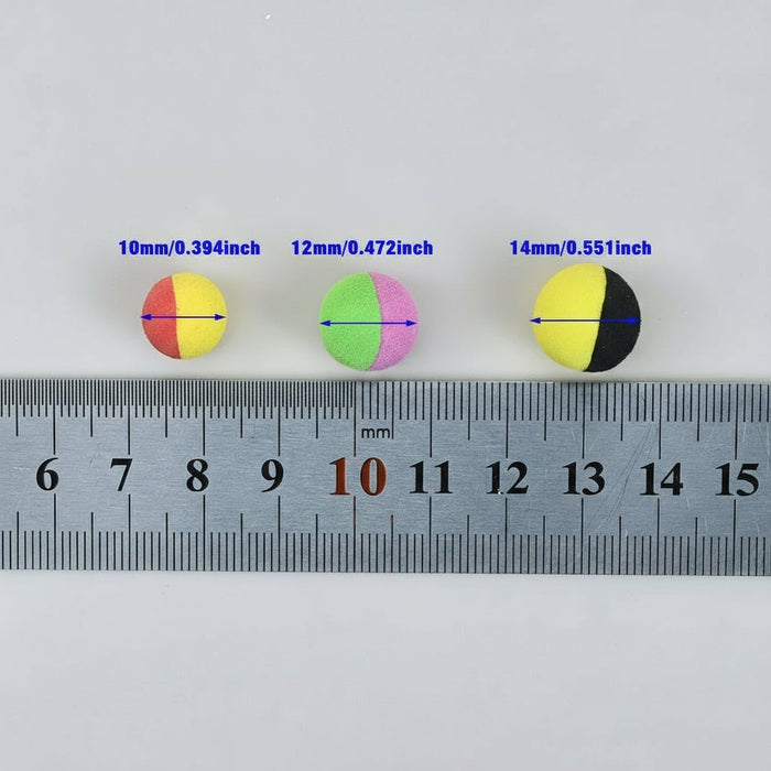 Pop - Up Hookbaits Kit (14 Stuks) – Multi - Size Foam voor Rig Presentation - Bivakshop