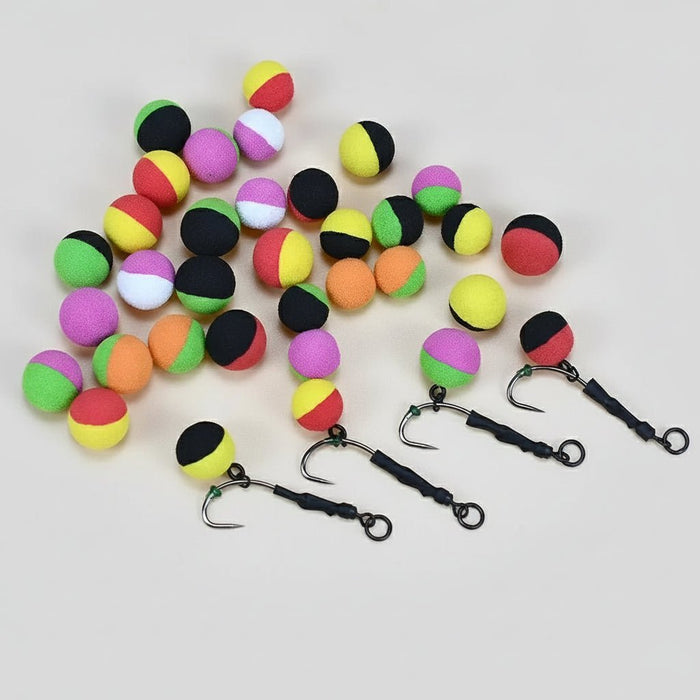 Pop - Up Hookbaits Kit (14 Stuks) – Multi - Size Foam voor Rig Presentation - Bivakshop
