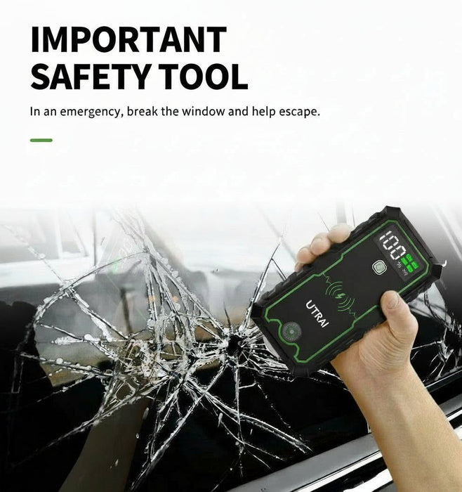 Powerbank 4000A jumpstarter – Portable charger carbooster – 12V Auto startapparaat voor noodgevallen - Bivakshop