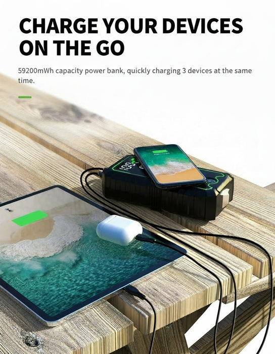 Powerbank 4000A jumpstarter – Portable charger carbooster – 12V Auto startapparaat voor noodgevallen - Bivakshop