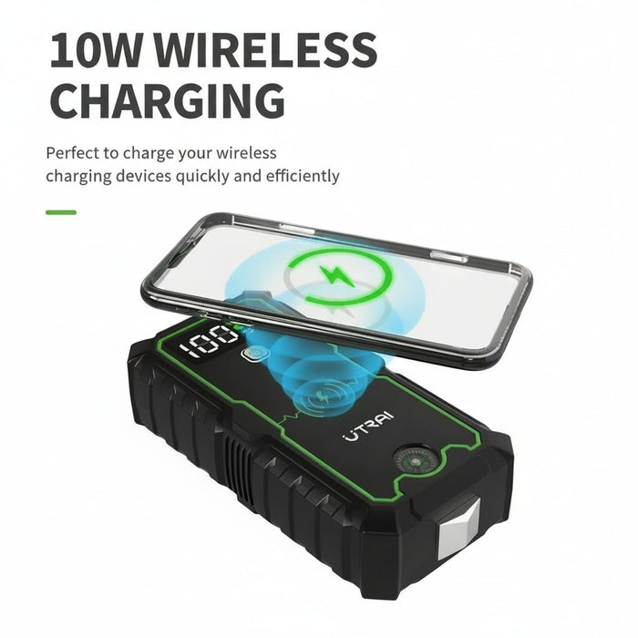 Powerbank 4000A jumpstarter – Portable charger carbooster – 12V Auto startapparaat voor noodgevallen - Bivakshop