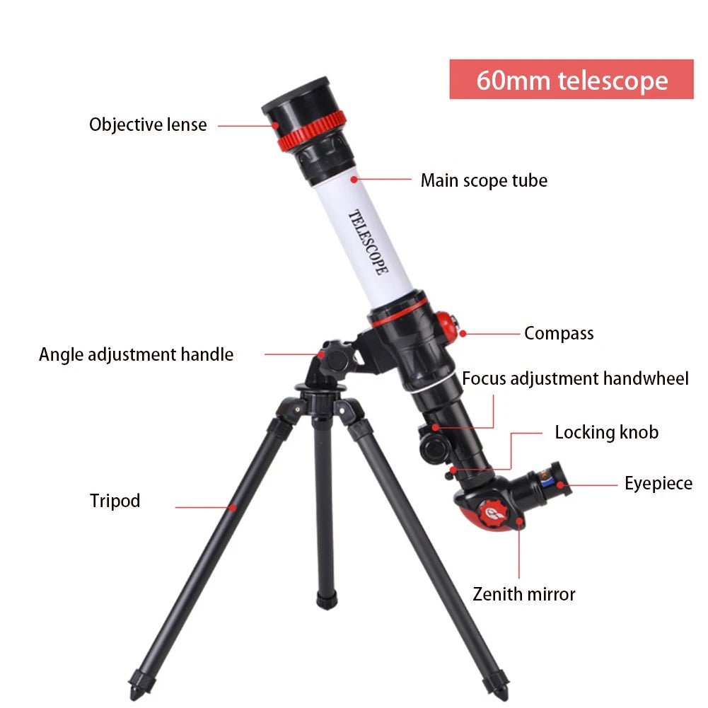 Professionele astronomische telescoop voor kinderen & studenten - Hoogvermogen - Bivakshop