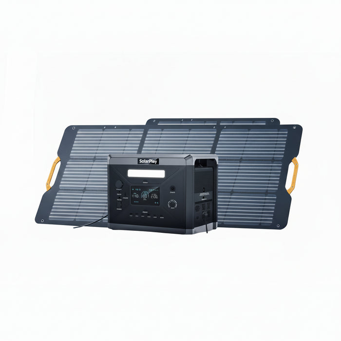 Q2501 / Q2402M Draagbare Power Station Q2501/Q2402M – 2400W AC – 2160Wh LiFePO4 Accu – Noodstroom & Solar Generator - Bivakshop